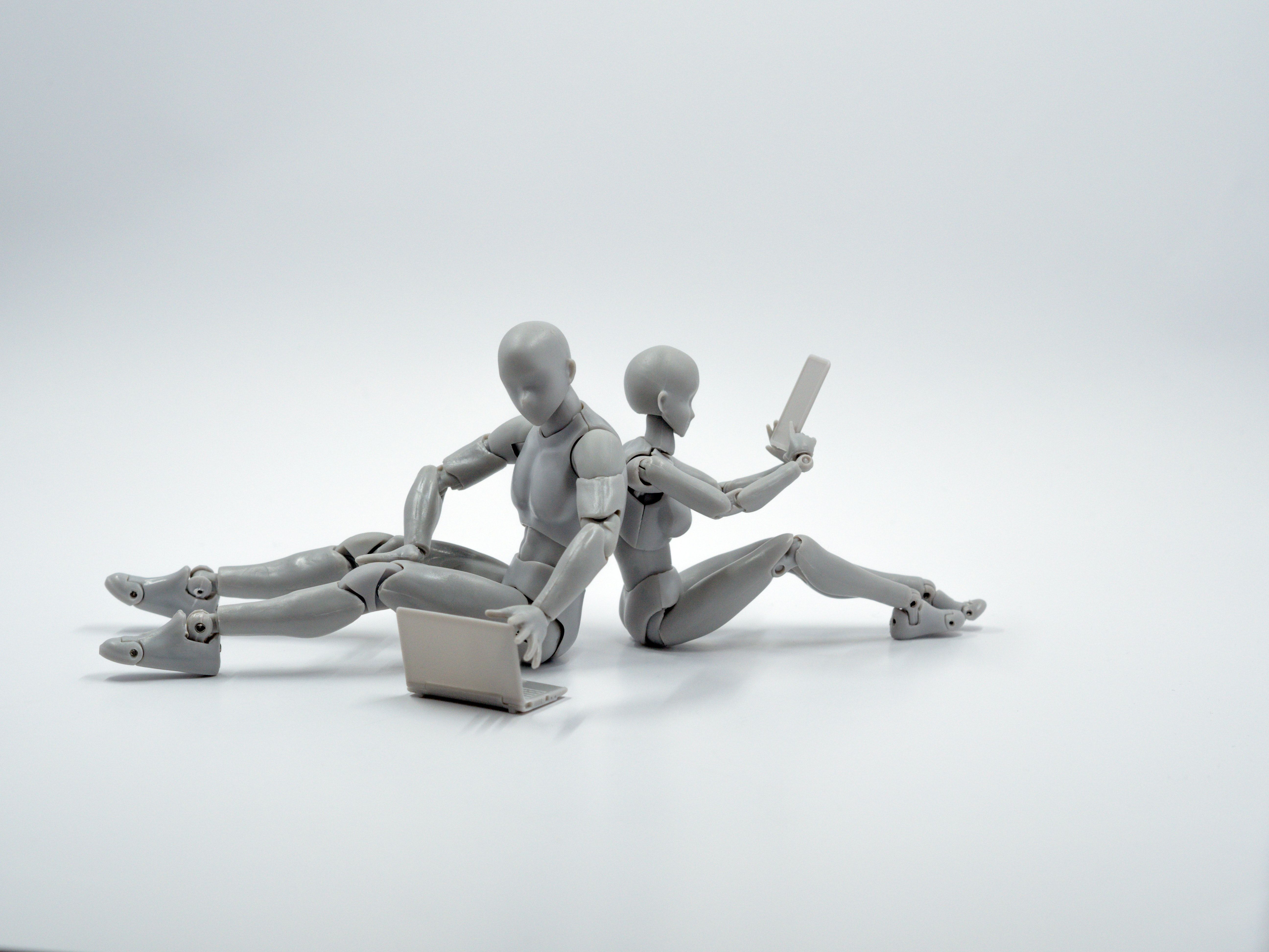 A digital art of a robot holding a piece of paper