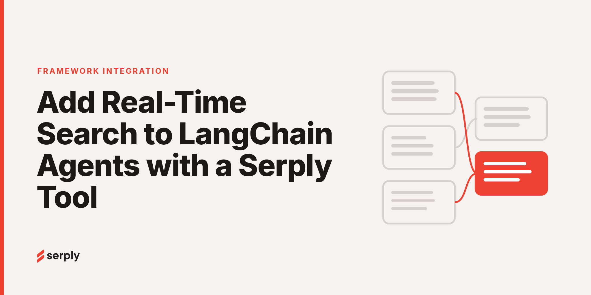 Diagram of a LangChain agent calling a Serply search tool